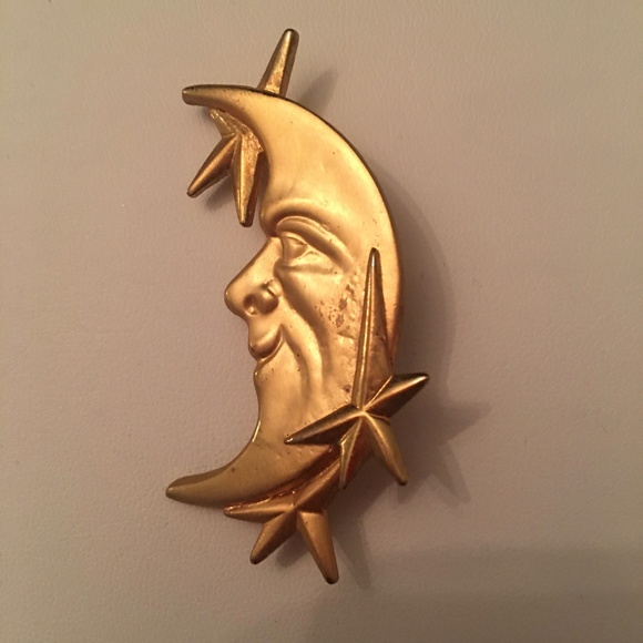 Jewelry - Host Pick! Man In The Moon Pin